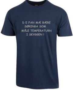 D e fan mæ bære søringa som måle temperaturn i skyggen!